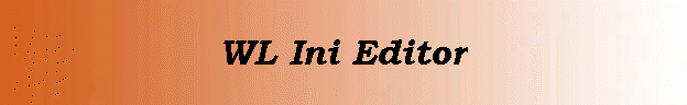 WL Ini Editor